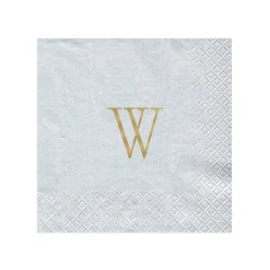 Personalization by Caspari Engagement Party|Mother'S Day|Personalized Single Initial Moiré Cocktail Napkins