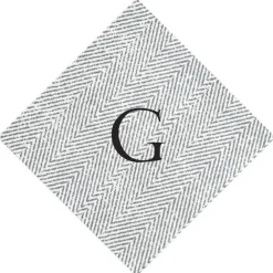 Personalization by Caspari Bridal Shower|Mother'S Day|Personalized Single Initial Jute Cocktail Napkins