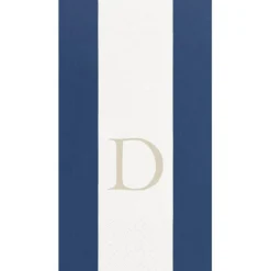 Personalization by Caspari Mother'S Day|Personalized Single Initial Bandol Stripe Guest Towel Napkins
