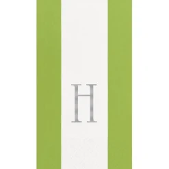 Personalization by Caspari Mother'S Day|Personalized Single Initial Bandol Stripe Guest Towel Napkins