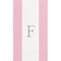 Personalization by Caspari Mother'S Day|Personalized Single Initial Bandol Stripe Guest Towel Napkins