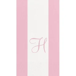 Personalization by Caspari Mother'S Day|Personalized Single Initial Bandol Stripe Guest Towel Napkins