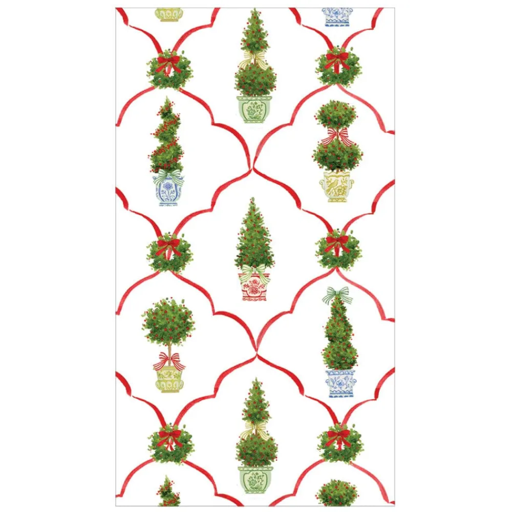 Caspari Paper Guest Towels|Petit Jardin De Noel Guest Towels - includes 15 Guest Towels