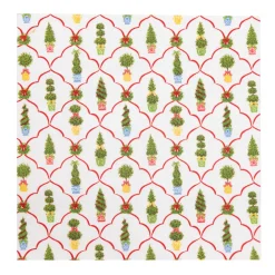 Caspari Paper Luncheon Napkins|Petit Jardin De Noel Luncheon Napkins - includes 20 Luncheon Napkins