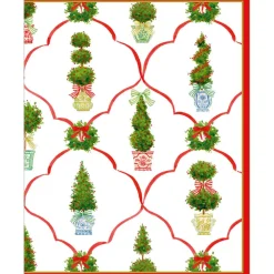 Caspari Christmas And Holiday Cards|Boxed Holiday Cards|Petit Jardin De Noel Petite Boxed Christmas Cards - includes 15 cards & envelopes
