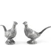 Vagabond House Salt & Pepper Shakers|Pewter Pheasants Salt & Pepper Set