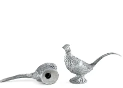 Vagabond House Salt & Pepper Shakers|Pewter Pheasants Salt & Pepper Set