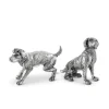 Vagabond House Salt & Pepper Shakers|Pewter Spaniel Salt & Pepper Set