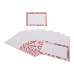 Caspari Memorial Day|Place Cards|Pinstripe Red Place Cards Package 10 In