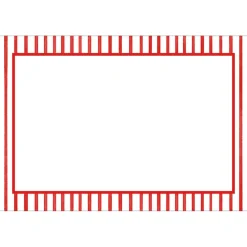 Caspari Memorial Day|Place Cards|Pinstripe Red Place Cards Package 10 In