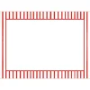 Caspari Christmas Gift Tags & Labels|Gift Tags & Enclosure Cards|Pinstripes Red Adhesive Labels - 12 Per Package