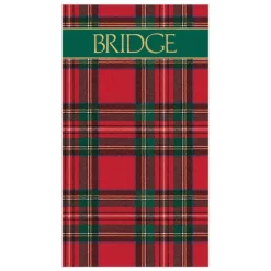 Caspari Bridge|Plaid Bridge Score Pad - 1 Each
