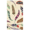 Caspari Paper Guest Towels|Plumage Guest Towels - includes 15 Guest Towels