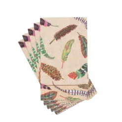 Caspari Paper Guest Towels|Plumage Guest Towels - includes 15 Guest Towels