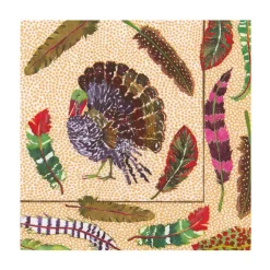 Caspari Paper Luncheon Napkins|Plumage Luncheon Napkins - includes 20 Luncheon Napkins