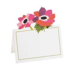 Caspari Place Cards|Poiret Floral Place Cards Die Cut Package 8 In