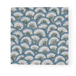 Caspari Paper Luncheon Napkins|Pontchartrain Scallop Blue Luncheon Napkins - 20 Per Package