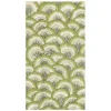 Caspari Paper Guest Towels|Pontchartrain Scallop Green Guest Towel Napkins - 15 Per Package