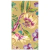 Caspari Paper Guest Towels|Porcelain Blooms Gold Guest Towel Napkins - 15 Per Package