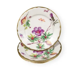 Caspari Bridal Shower|Paper Salad And Dessert Plates|Porcelain Blooms Ivory Salad & Dessert Plates - 8 Per Package