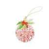 Caspari Christmas Gift Tags & Labels|Gift Tags & Enclosure Cards|Porcelain Ornaments Die-Cut Gift Tags - 4 Per Package