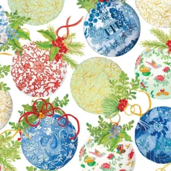 Caspari Christmas Wrapping Paper|Wrapping Paper|Porcelain Ornaments Gift Wrapping Paper - 30