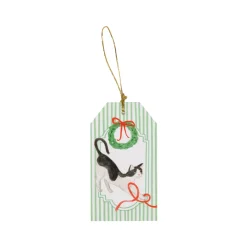 Caspari Christmas Gift Tags & Labels|Presenting Pets Hang Tags - includes 4 Tags