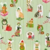 Caspari Christmas Wrapping Paper|Presenting Pets Roll Wrap - includes 1 Roll