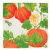 Caspari Paper Luncheon Napkins|Pumpkin Chintz White Luncheon Napkins - 20 Per Package