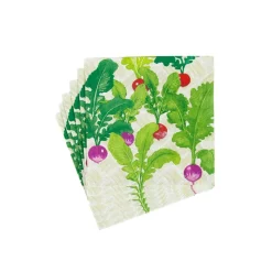Caspari Paper Luncheon Napkins|Radish Patch Luncheon Napkins - 20 Per Package