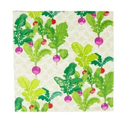 Caspari Paper Luncheon Napkins|Radish Patch Luncheon Napkins - 20 Per Package