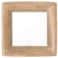 Caspari Memorial Day|Easter|Rattan Paper Dinner Plates - 8 Per Package