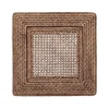 Caspari Graduation Celebration|Memorial Day|Rattan Square Plate Charger in Dark Natural - 1 Each