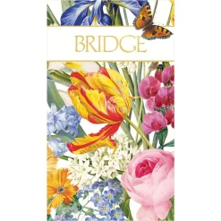 Caspari Bridge|Redouté Floral Bridge Score Pad - 1 Each