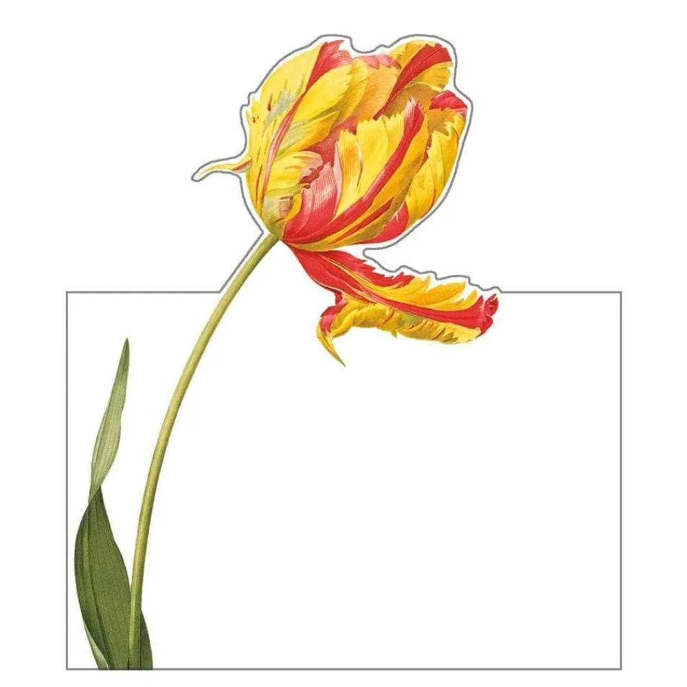 Caspari Place Cards|Redoute Floral Place Cards Die Cut Package 8 In