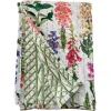 Caspari Tailgates|Easter|Reversible Kantha Table Cover in Foxgloves - 1 Each