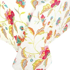 Caspari Easter|Table Linens|Reversible Kantha Table Cover in Passage to India & Green Fretwork - 1 Each