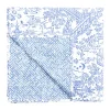 Caspari Tailgates|Memorial Day|Reversible Kantha Table Cover in Blue & White Pagoda Toile - 1 Each