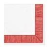 Caspari Paper Luncheon Napkins|Ribbon Border Paper Luncheon Napkins in Red - 20 Per Package