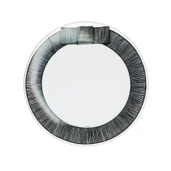 Caspari Engagement Party|Paper Salad And Dessert Plates|Ribbon Border Paper Salad & Dessert Plates in Black - 8 Per Package