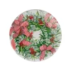 Caspari Paper Dinner Plates|Ribbon Stripe Wreath Dinner Plates - 8 Per Package