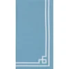 Caspari Kitchen Essentials|Rive Gauche Cotton Tea Towel in Aqua - 1 Each