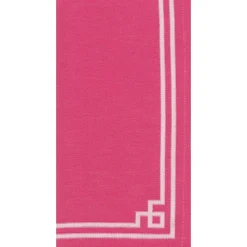 Caspari Bridal Shower|Kitchen Essentials|Rive Gauche Cotton Tea Towel in Fuchsia - 1 Each