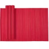 Caspari Christmas Placemats & Coasters|Placemats|Roll-Up Bamboo Placemats in Red - Set of 4