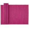 Caspari Placemats|Paper Placemats|Roll-Up Bamboo Placemats in Fuchsia - Set of 4