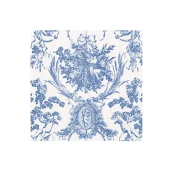 Caspari Boxed Cocktail Napkins|Romantic Toile Blue Boxed Cocktail Napkins - 40 Per Box