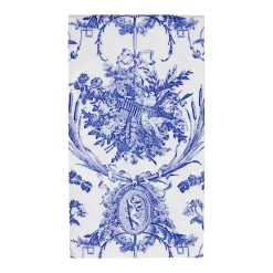 Caspari Paper Guest Towels|Romantic Toile Blue Guest Towel Napkins - 15 Per Package
