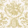 Caspari Paper Dinner Napkins|Romantic Toile Gold Dinner Napkins - 20 Per Package
