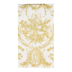 Caspari Paper Guest Towels|Romantic Toile Gold Guest Towel Napkins - 15 Per Package