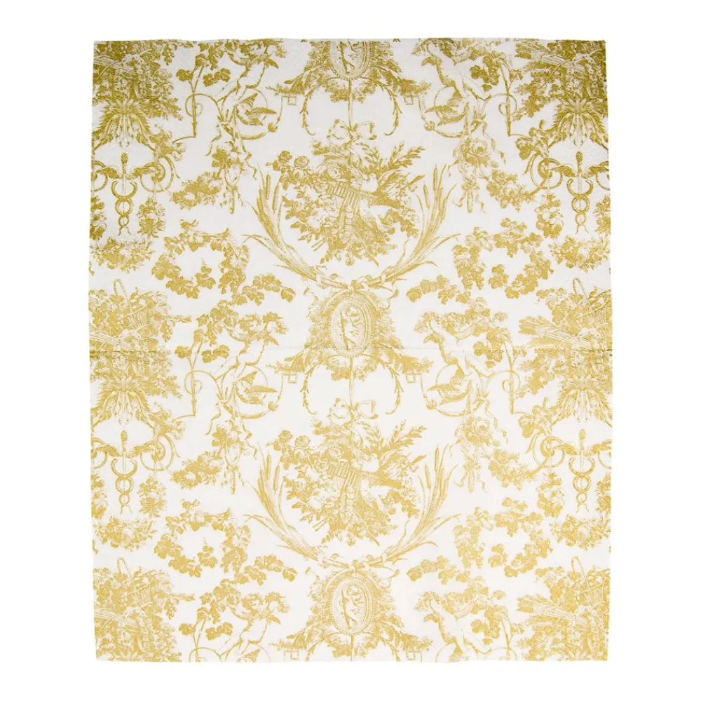 Caspari Paper Guest Towels|Romantic Toile Gold Guest Towel Napkins - 15 Per Package